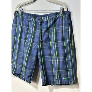 Nike Vintage Chino Flat Front Casual Shorts Preppy Golf Y2K Plaid Men's Size 34